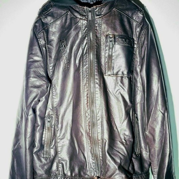 POINT ZERO Leather Jacket Gold Edition XL Brown - Picture 4 of 8